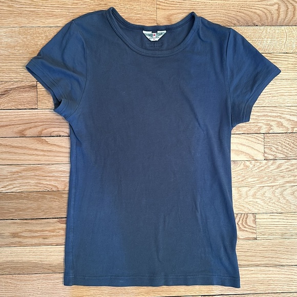 Hard Tail forever large women’s t shirt stretch Lycra blue/grey - Picture 1 of 5